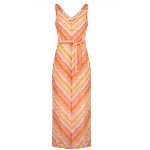 Zigzag Maxi Jurk Freebird , Multicolor , Dames