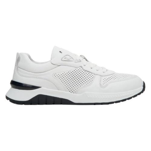 Heren Witte Geperforeerde Sneakers Er00112952 Estro , White , Heren