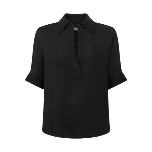 Elegante Shirt in Zwart Dondup , Black , Dames
