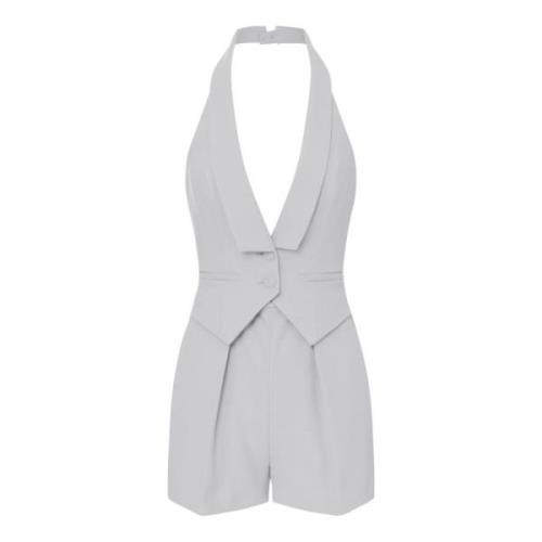 Stijlvolle Jumpsuit voor Moeiteloze Stijl Elisabetta Franchi , Gray , ...