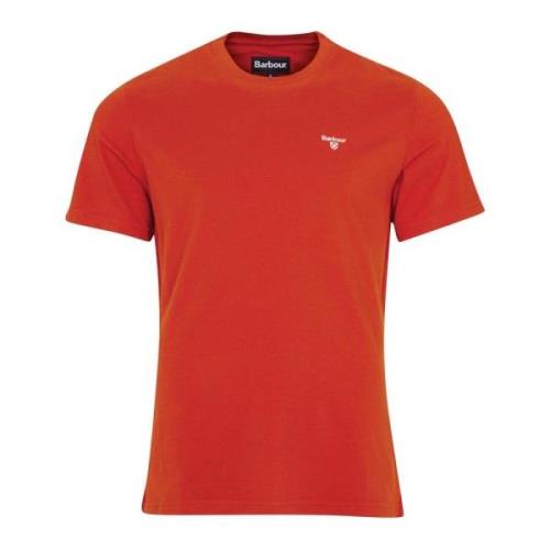 Essentiële Sports T-Shirt Barbour , Orange , Heren