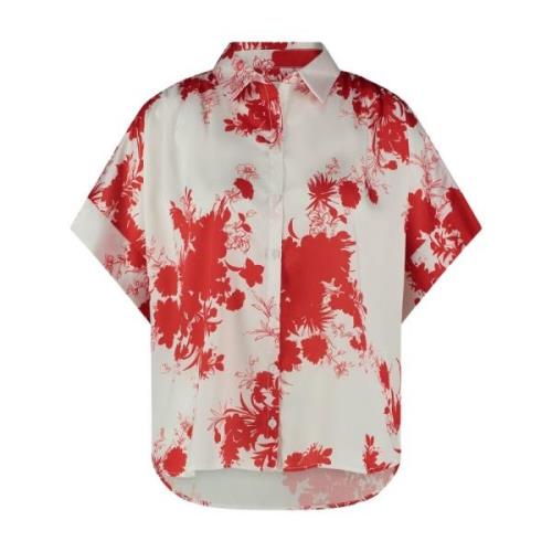 Bloemenprint Zijden Blouse Jane Lushka , Multicolor , Dames