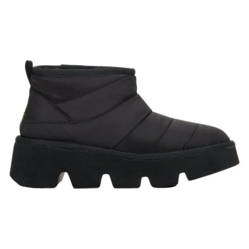 Zwarte Snowboots voor Dames met Echt Bont Er00112259 Estro , Black , D...