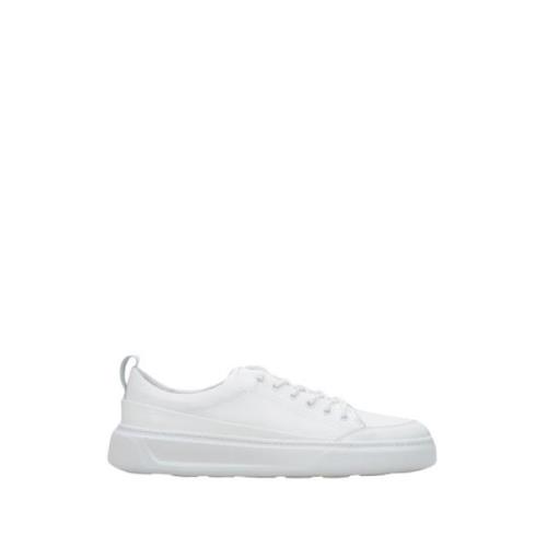 Italiaans Leren Witte Sneakers Luxe Stijl Estro , White , Heren