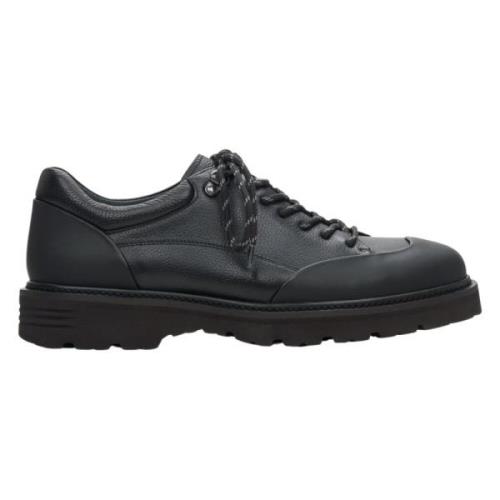 Heren Zwarte Leren Brogues met een Flexibele Zool Er00114400 Estro , B...