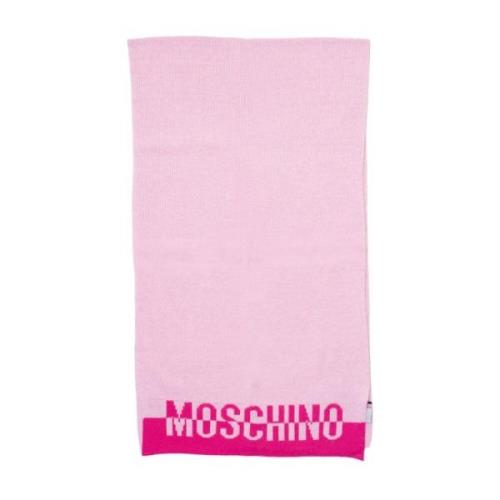 Roze Wolmix Sjaal Moschino , Pink , Dames
