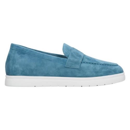 Dames Blauwe Loafers gemaakt van Echt Velours Er00112672 Estro , Blue ...