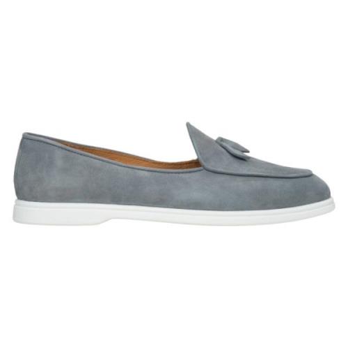 Luxe Grijze Loafers met Franjes Estro , Gray , Dames