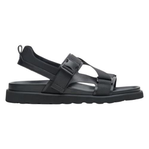 Heren Zwarte Casual Sandalen gemaakt van Gemengde Materialen Er0011333...