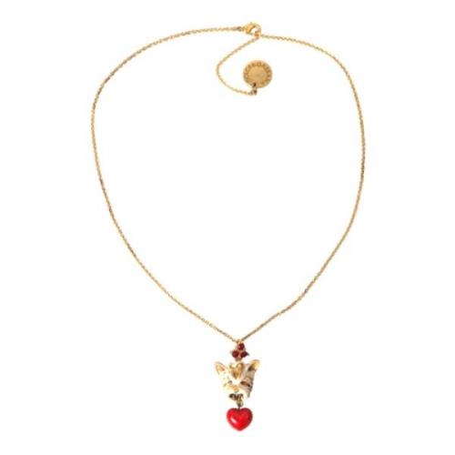 Gouden Hart Hanger Ketting Dolce & Gabbana , Yellow , Dames