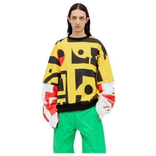 Grafische Crewneck Sweatshirt Walter Van Beirendonck , Multicolor , He...