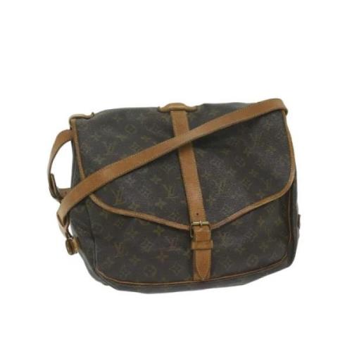 Pre-owned Canvas louis-vuitton-bags Louis Vuitton Vintage , Brown , Da...