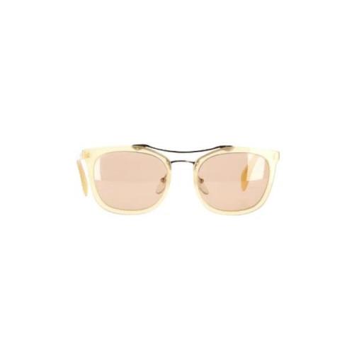 Pre-owned Acetate sunglasses Prada Vintage , Beige , Heren