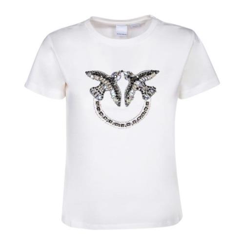 Witte T-shirts & Polo's voor vrouwen Pinko , White , Dames