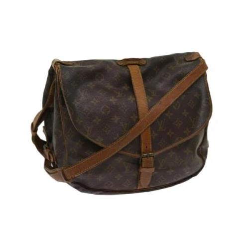 Pre-owned Canvas louis-vuitton-bags Louis Vuitton Vintage , Brown , Da...