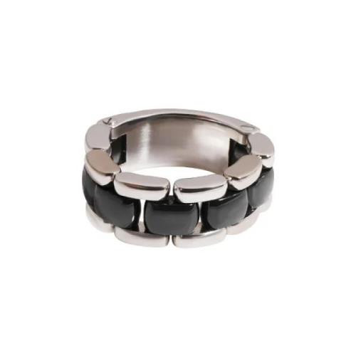 Pre-owned White Gold rings Chanel Vintage , Gray , Dames