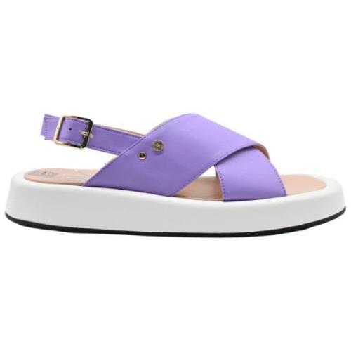 Hoge zool lavendel sandaal Manila Grace , Purple , Dames