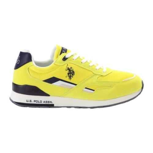 Gele Print Slip-On Sneakers U.s. Polo Assn. , Yellow , Heren