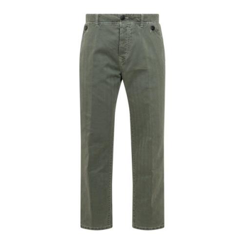 Groene Jeans met Knoopsluiting en Logo Seafarer , Green , Heren