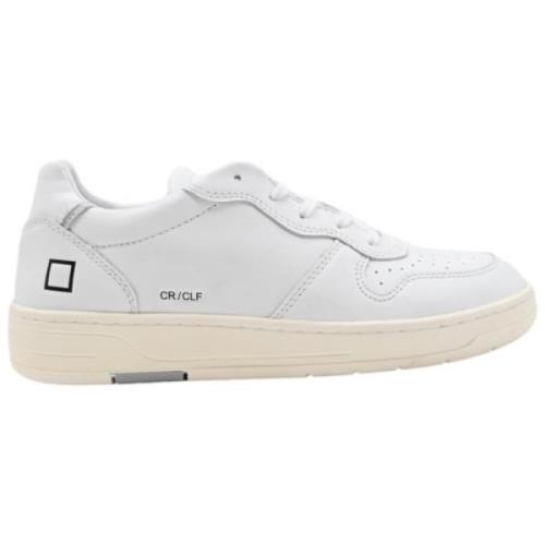 Witte Court Kalf Sneakers D.a.t.e. , White , Dames