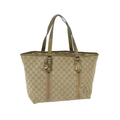 Pre-owned Canvas gucci-bags Gucci Vintage , Beige , Dames