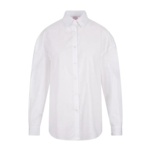 Witte Katoenen Poplin Oversized Shirt Stella Jean , White , Dames