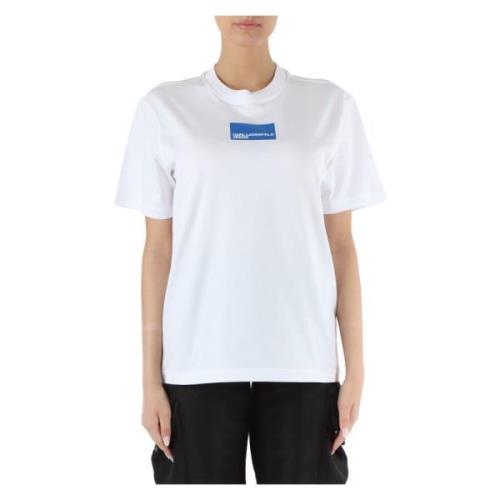 Katoenen Regular Fit T-shirt Karl Lagerfeld , White , Dames