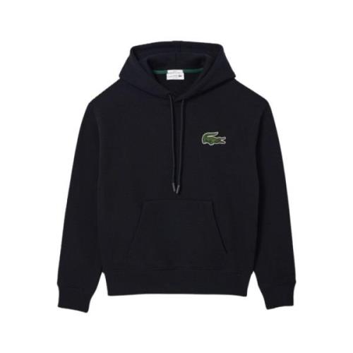 Unisex Jogger Loose Fit Hoodie - Zwart Lacoste , Black , Dames