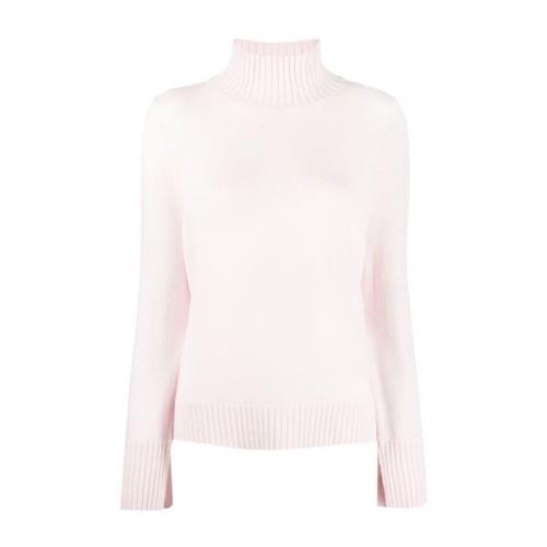 Roze Cashmere Roll-Neck Sweater Allude , Pink , Dames
