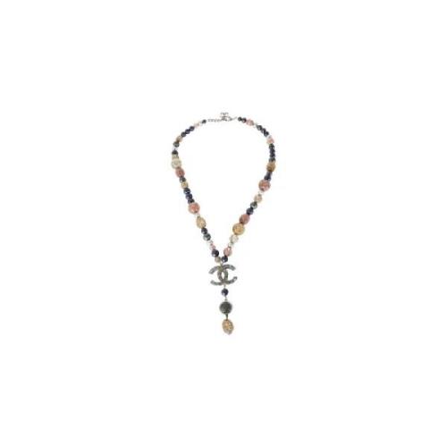Pre-owned Fabric necklaces Chanel Vintage , Multicolor , Dames
