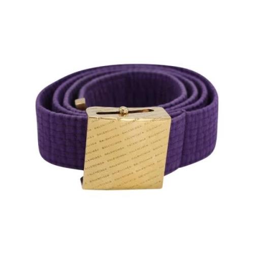 Pre-owned Cotton belts Balenciaga Vintage , Purple , Heren