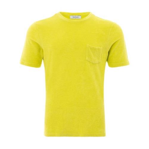 Spons Effect Half Mouw Shirt Gran Sasso , Yellow , Heren