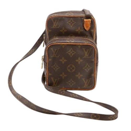 Pre-owned Canvas louis-vuitton-bags Louis Vuitton Vintage , Brown , Da...