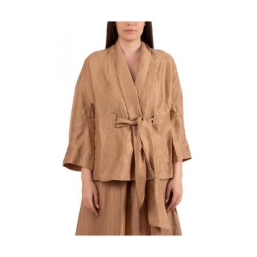 Stijlvolle Kimono voor Vrouwen Alpha Industries , Beige , Dames