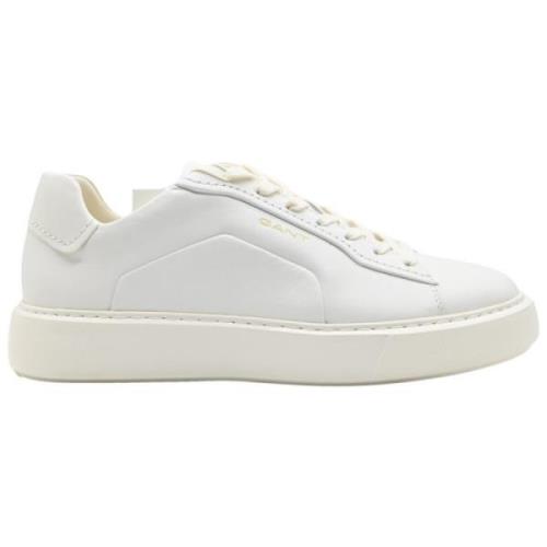 Witte Leren Sneakers Zonick Gant , White , Heren
