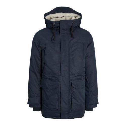 Heren Clip Parka Jas Jack & Jones , Blue , Heren