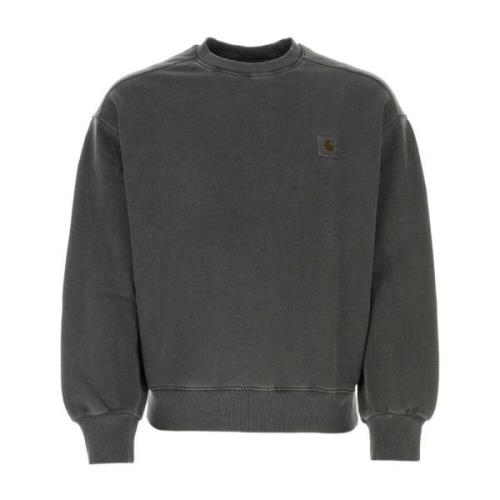 Donkergrijze Nelson Sweater Carhartt Wip , Gray , Heren