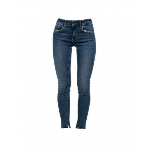 Hoge Taille Bottom Up Jeans Liu Jo , Blue , Dames