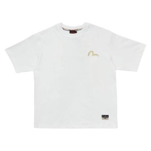 Meeuw Golf Print T-Shirt Evisu , White , Heren