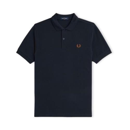 Katoenen Polo Shirt Regular Fit Fred Perry , Blue , Heren