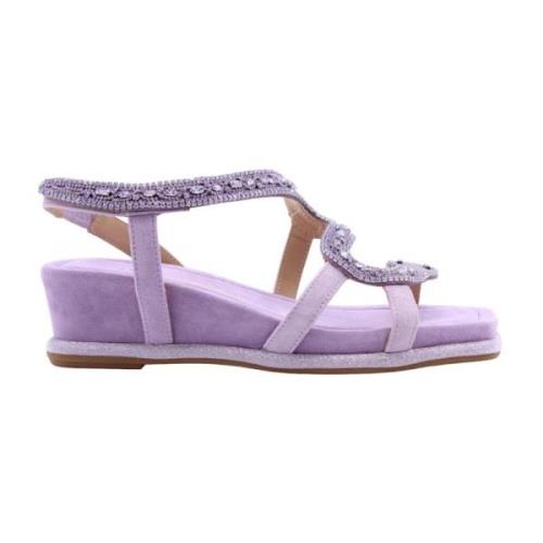 Chic Flat Sandalen voor Vrouwen Alma EN Pena , Purple , Dames