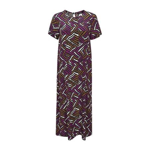 Zijden midi-jurk met print Max Mara Weekend , Purple , Dames