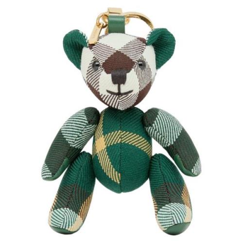 Check Motif Bear Charm Hanger Burberry , Multicolor , Dames