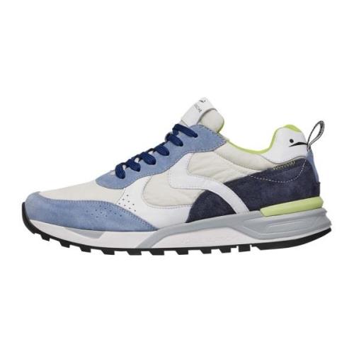 Suede and technical fabric sneakers Magg. Voile Blanche , Multicolor ,...
