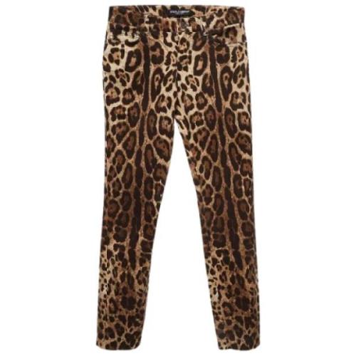Pre-owned Cotton bottoms Dolce & Gabbana Pre-owned , Brown , Dames
