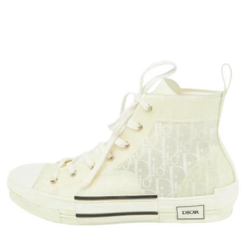 Pre-owned Mesh sneakers Dior Vintage , Beige , Dames