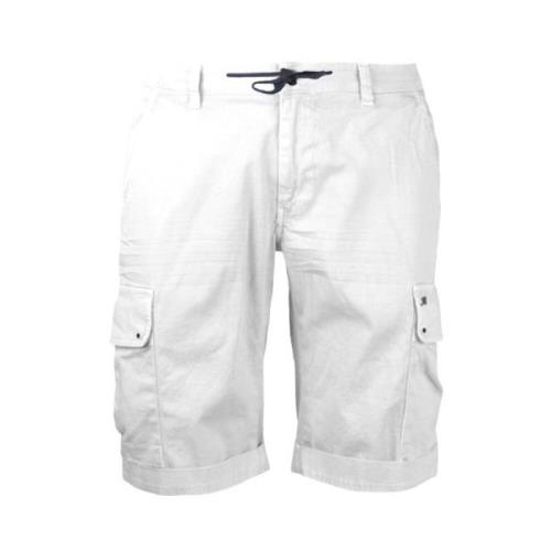 Stretch Carrot Fit Bermuda Shorts Mason's , White , Heren