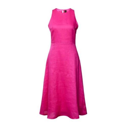 Klassieke Fuchsia Jurk Hugo Boss , Pink , Dames