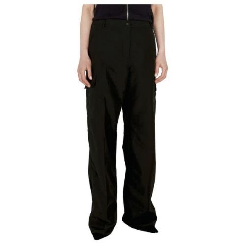 Wijde Shell Cargo Broek Our Legacy , Black , Dames