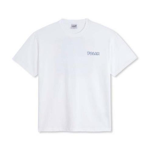 Crash Tee Wit Katoen T-Shirt Polar Skate Co. , White , Heren